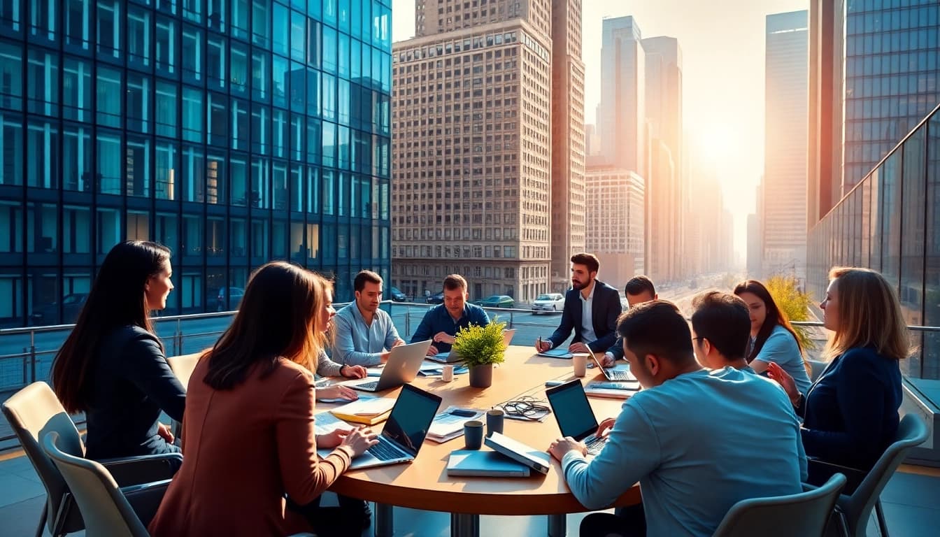 Engaging in free job post new york opportunities within a vibrant office environment.