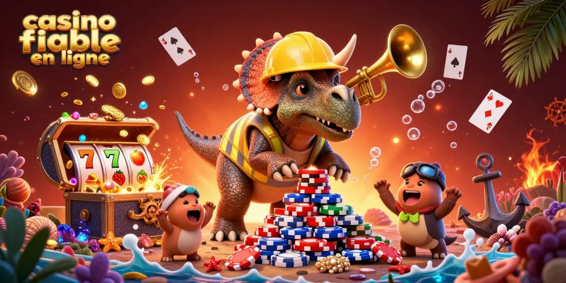 Joue avec plaisir au casino fiable en ligne en observant des créatures colorées et des éléments amusants.