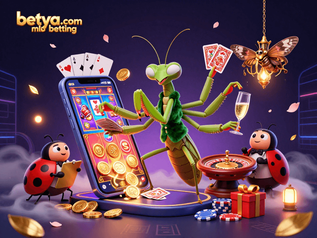 Experience betya.com mlb betting with a vibrant 3D illustration showcasing sports-themed casino dynamics.