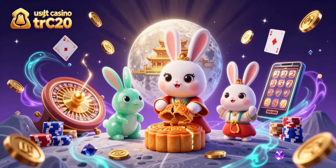 Scopri il mondo del casino usdt trc20 con un coniglio della luna che gioca e guadagna.