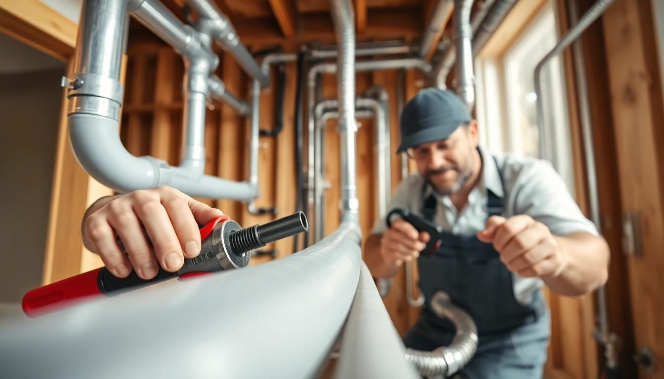 Plumber conducting Whole House Repiping Brandon FL with modern materials in a residential setting.