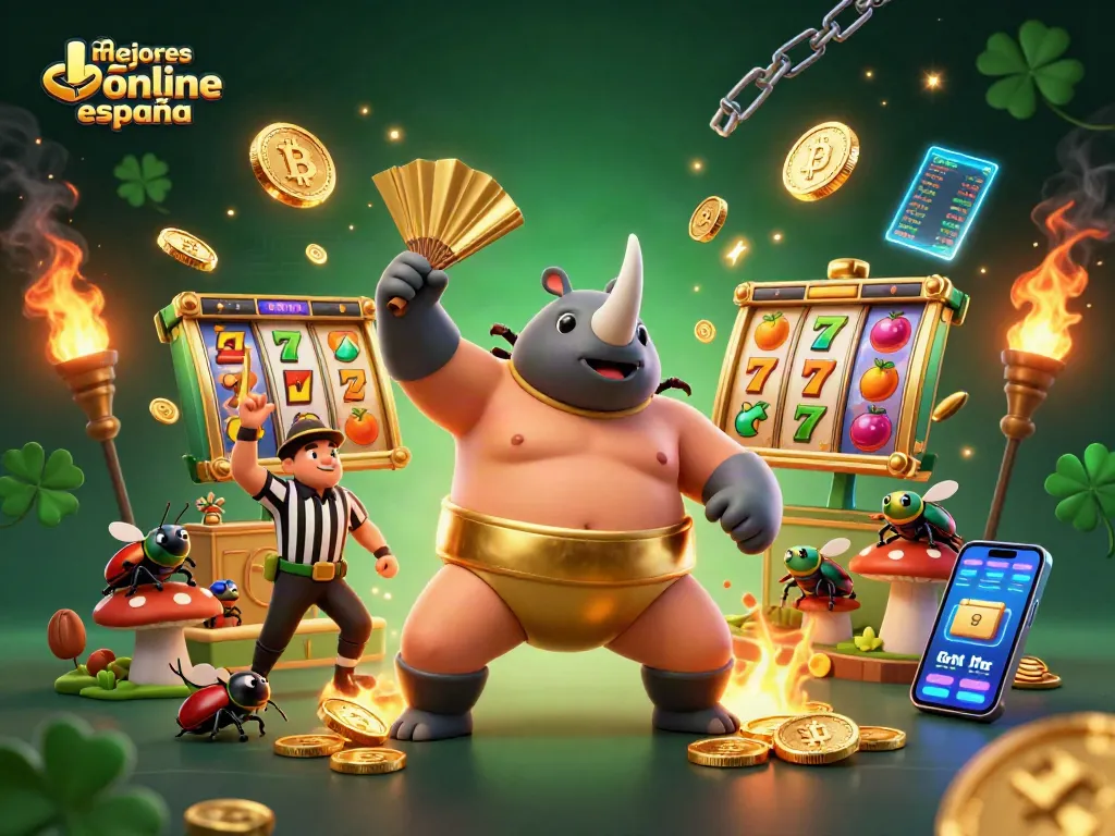 Disfruta de los mejores casinos online en España con una escena vibrante de acción y giros emocionantes.