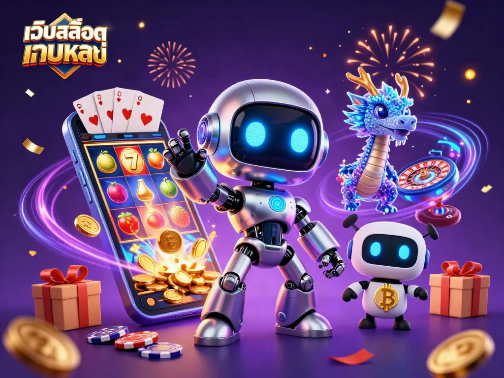 สัมผัสความตื่นเต้นของ เว็บสล็อตเว็บตรง ค่ายใหญ่ พร้อมด้วยหุ่นยนต์ 3D และมังกร AI ในโลกคาสิโนเสมือนจริง