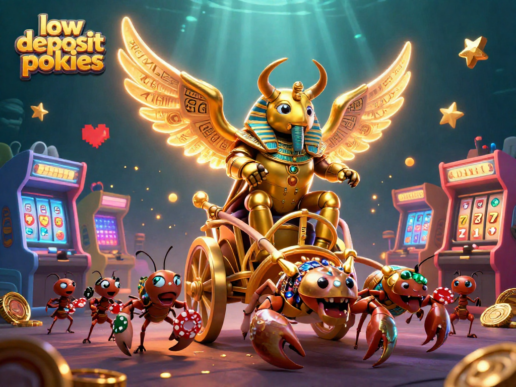 Experience thrilling low deposit pokies with vibrant graphics and engaging game elements.