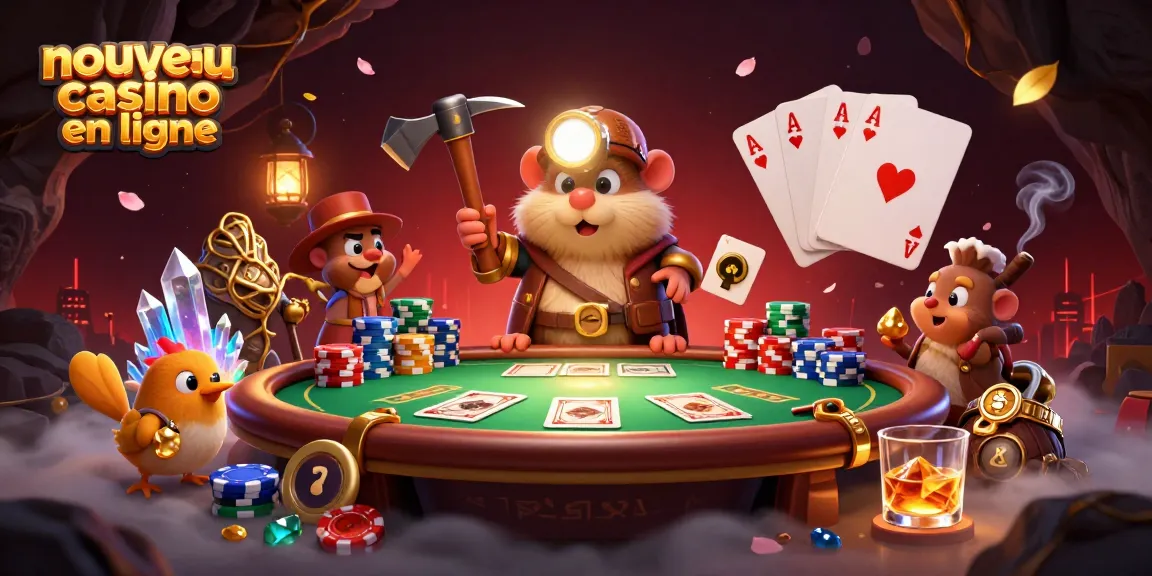 Rejoignez le nouveau casino en ligne avec notre illustration immersive d'un taupe et d'un canari.