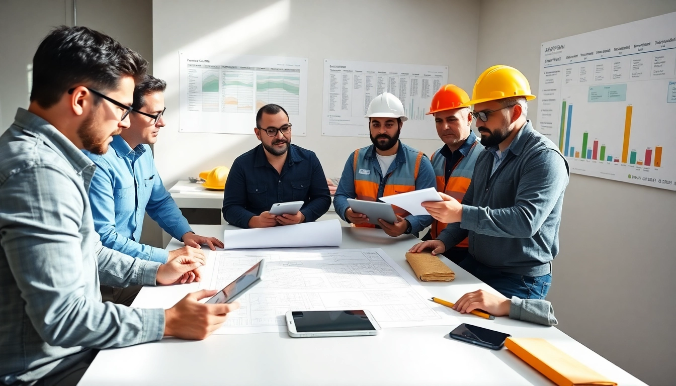 Southern California contractors association members collaborating in a professional meeting.
