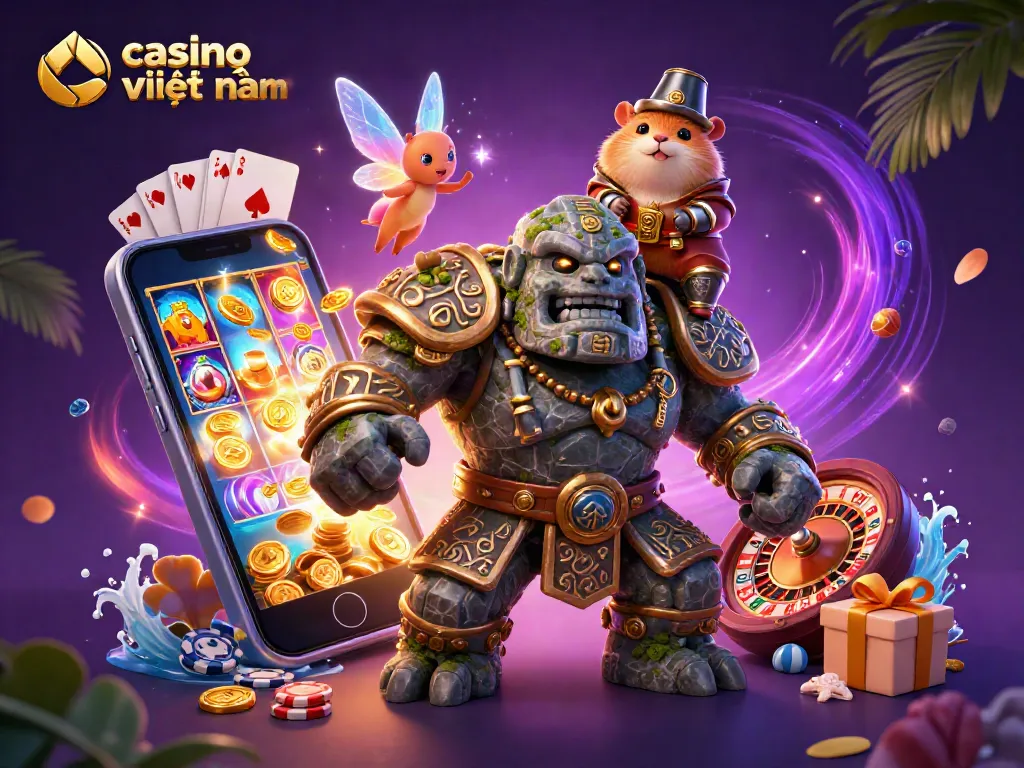 Trải nghiệm casino trực tuyến việt nam với gnome cổ đại, nàng tiên, và chiến binh hamster trong thế giới trò chơi sôi động.