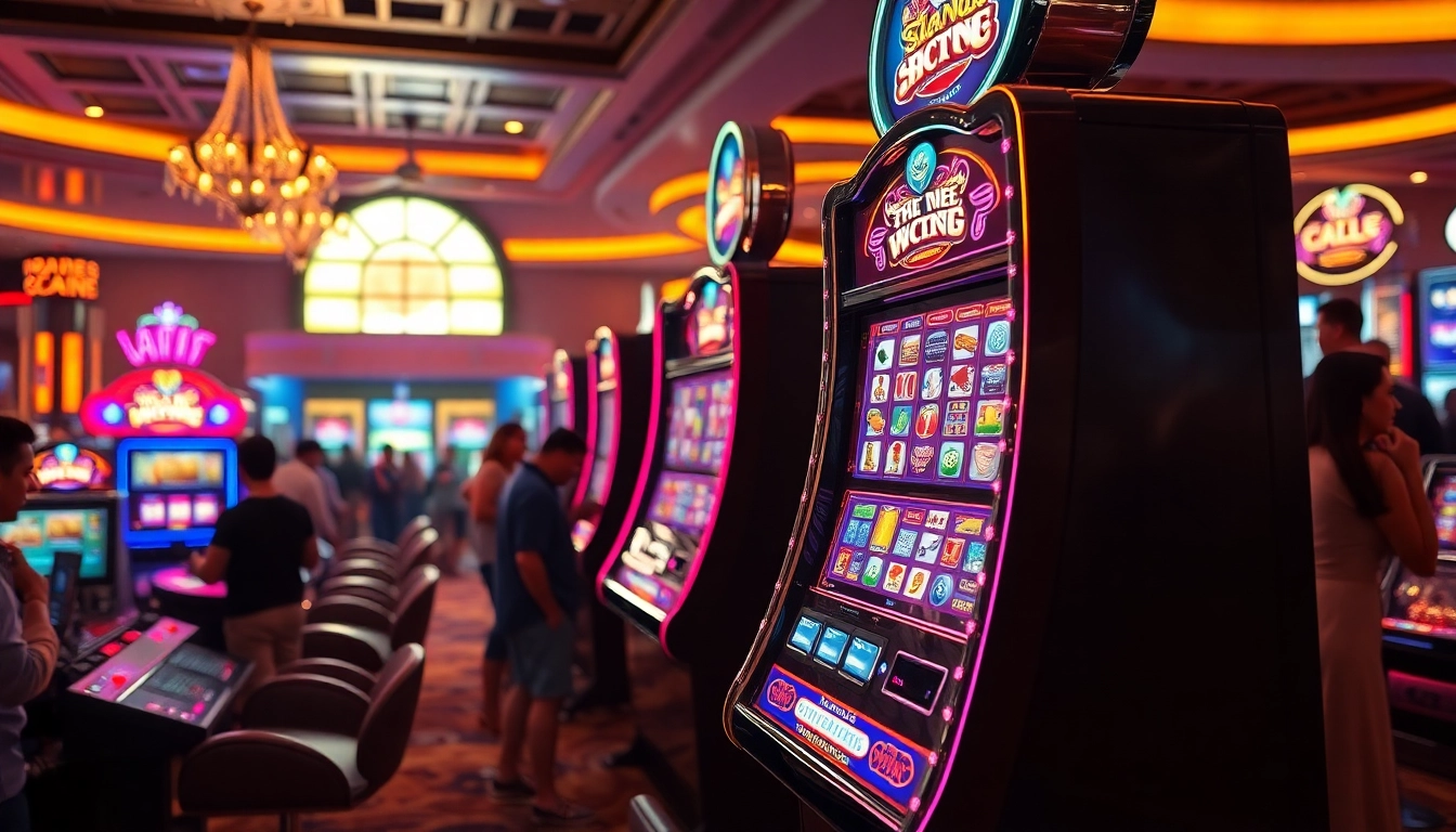 Erlebe den neuen casino bonus ohne einzahlung bei aufregenden Spielautomaten in einer lebhaften Spielumgebung.