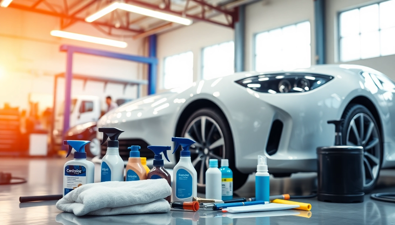 Experience exceptional car detailing near me with professional services in a spotless garage.