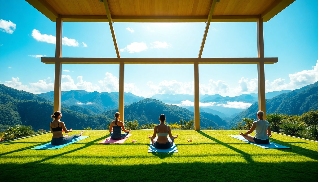 Transforming your well-being at a picturesque wellness retreat with yoga and nature.