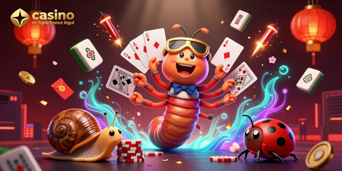 Jouer dans un casino en ligne France légal avec un dealer mille-pattes et un escargot parieur.