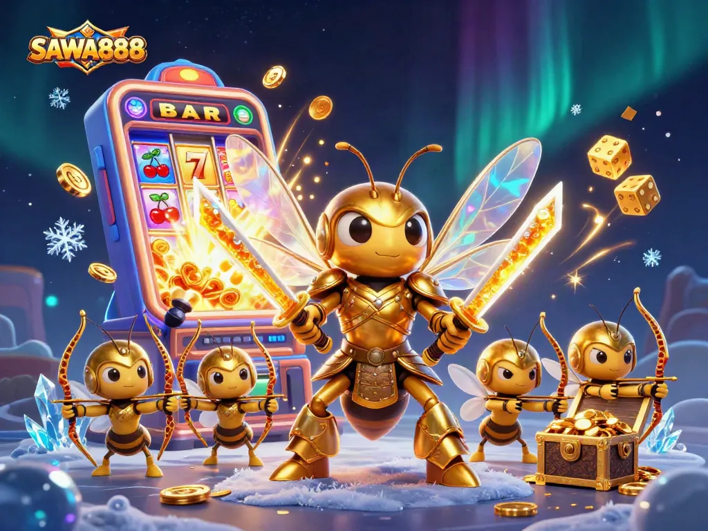 SAWA888 showcases a vibrant 3D casino adventure with exciting jackpots and animated characters.