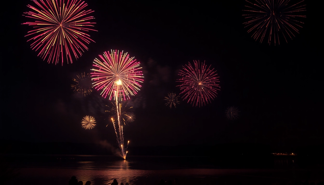 Watch stunning fireworks lighting up the night sky at cheap fireworks near me locations.