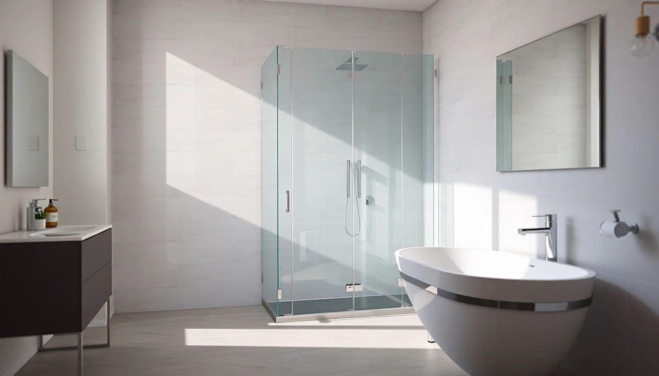 Admirez la paroi de douche sirhona élégante et moderne dans une salle de bain accueillante.