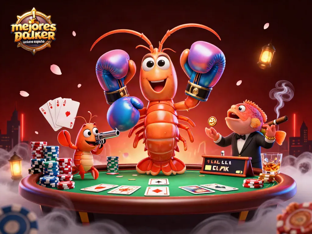 Juega y gana en las mejores salas de poker online España con esta ilustración dinámica.