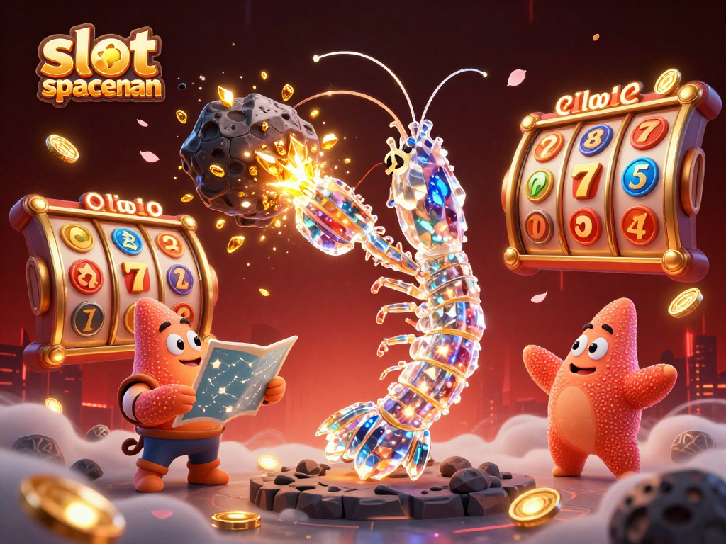 Experience excitement with slot spaceman, featuring 3D characters in a vibrant casino-themed explosion of wealth.