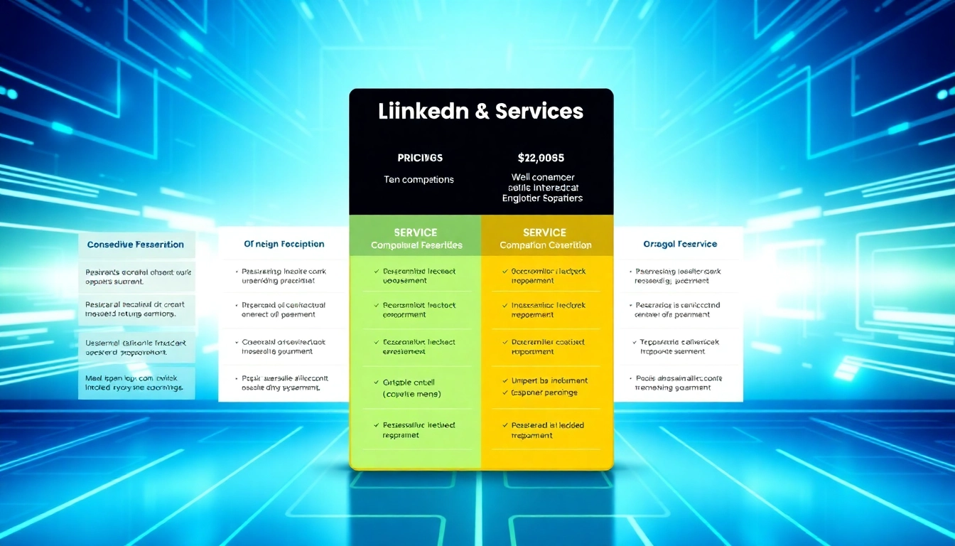 Evaluate linkedin scraper pricing plans with a clear comparison table and modern design elements.