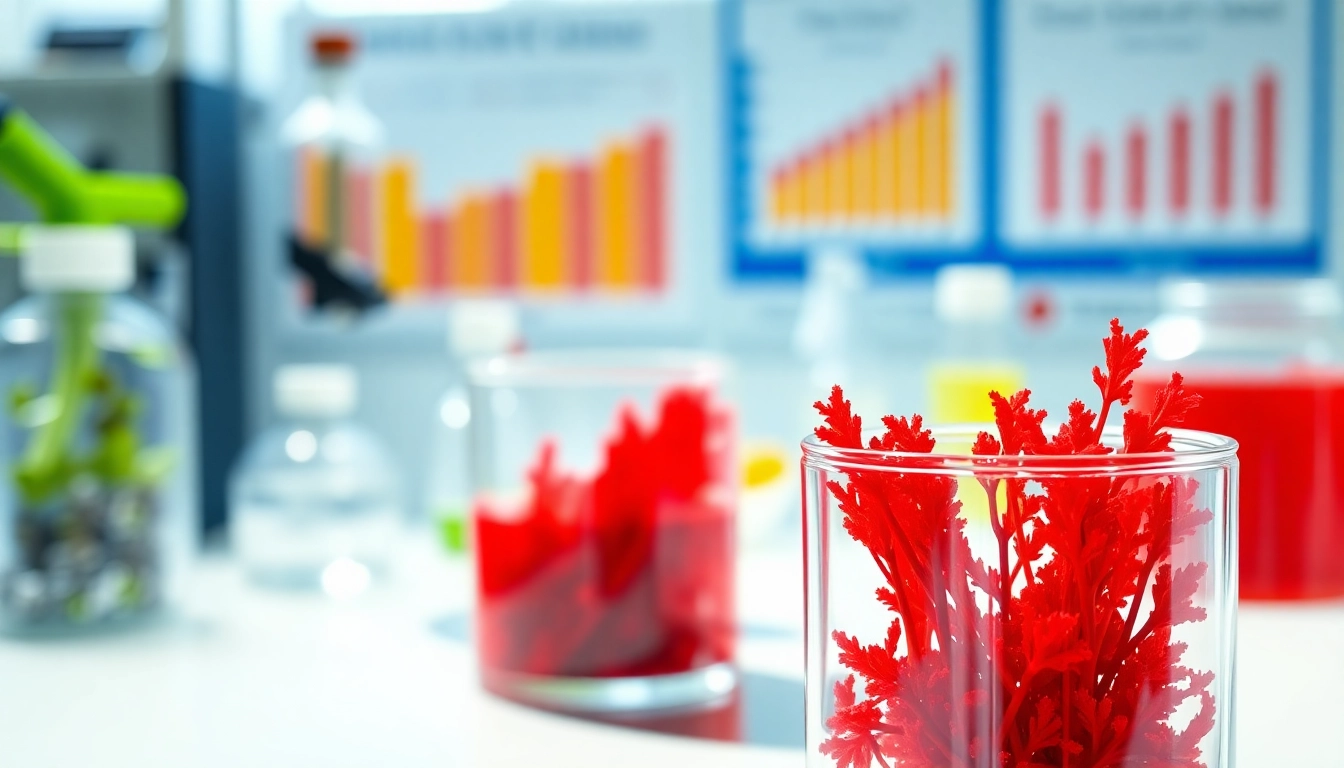 Enhance wellness with algae based astaxanthin, showcasing vibrant microalgae in a lab.