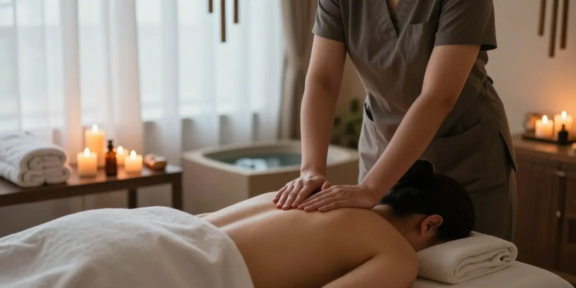 Swedish massage therapy session showcasing relaxation and tranquility.