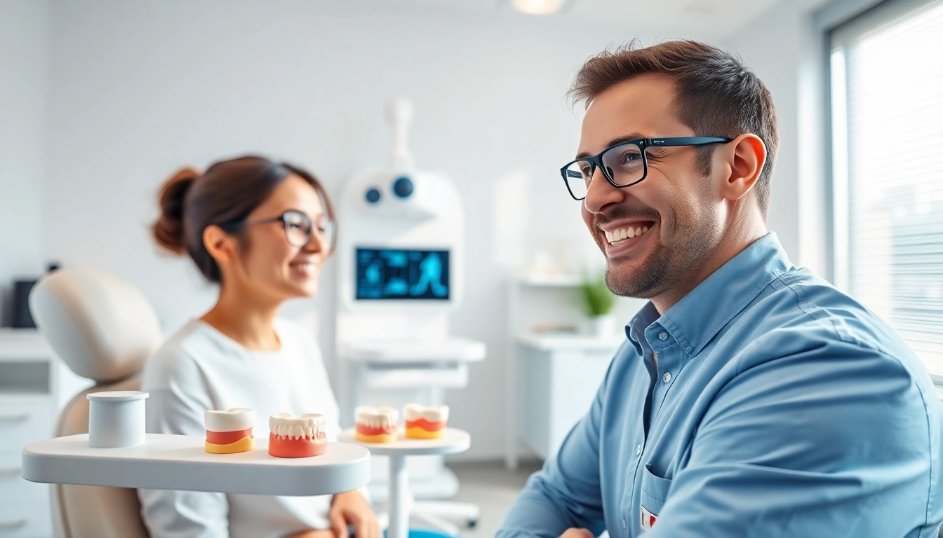 Consultation with an orthodontist near me showcasing advanced tools and a welcoming atmosphere.