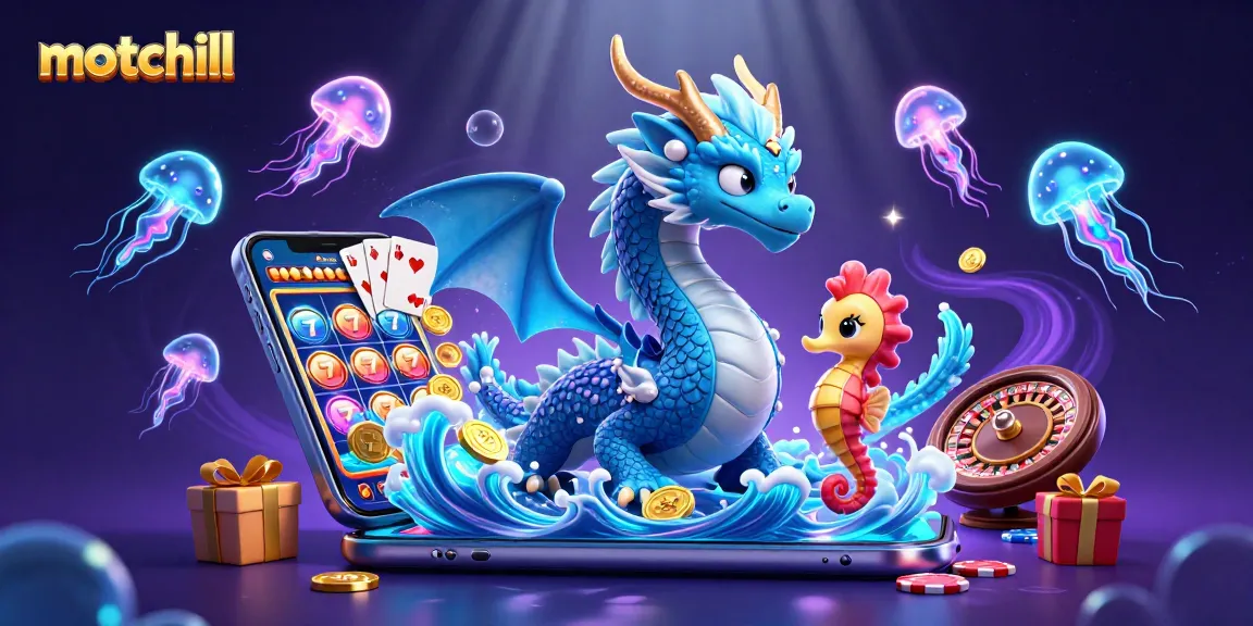Engage with exciting slot games on Motchill, featuring vibrant casino scenes and dynamic characters.