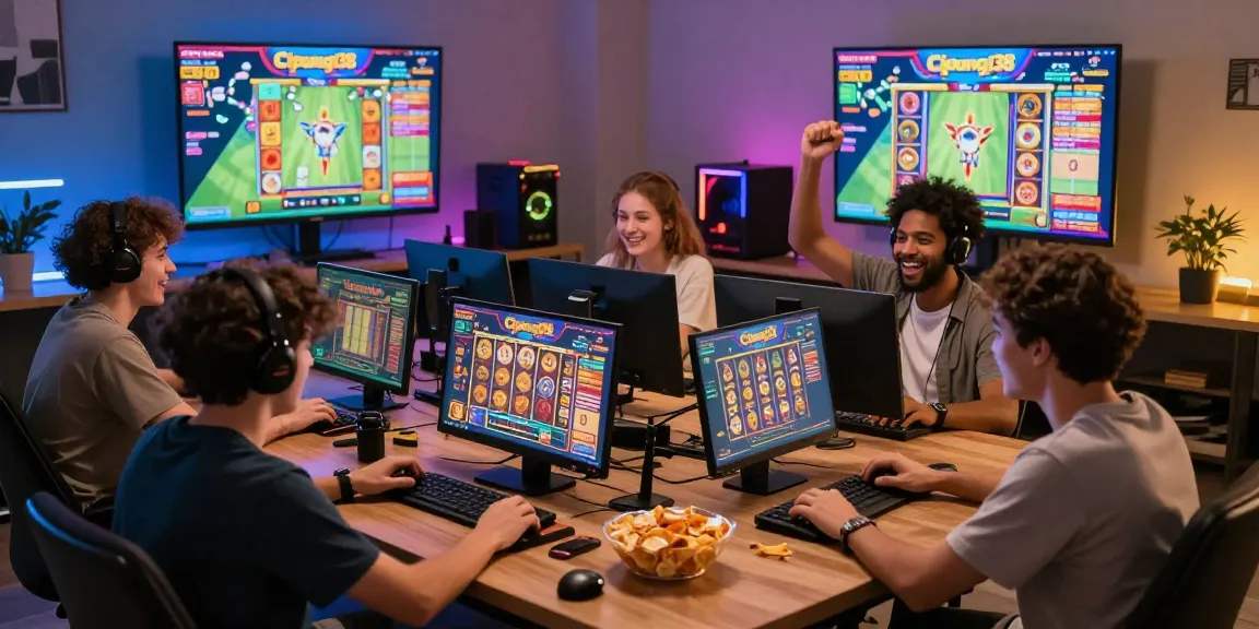 Permainan slot online Cipung138 yang seru dengan teman-teman, suasana hangat dan menyenangkan.