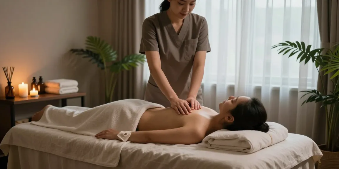 Rejuvenating Swedish massage experience at a serene 1인샵 spa with calming atmosphere.