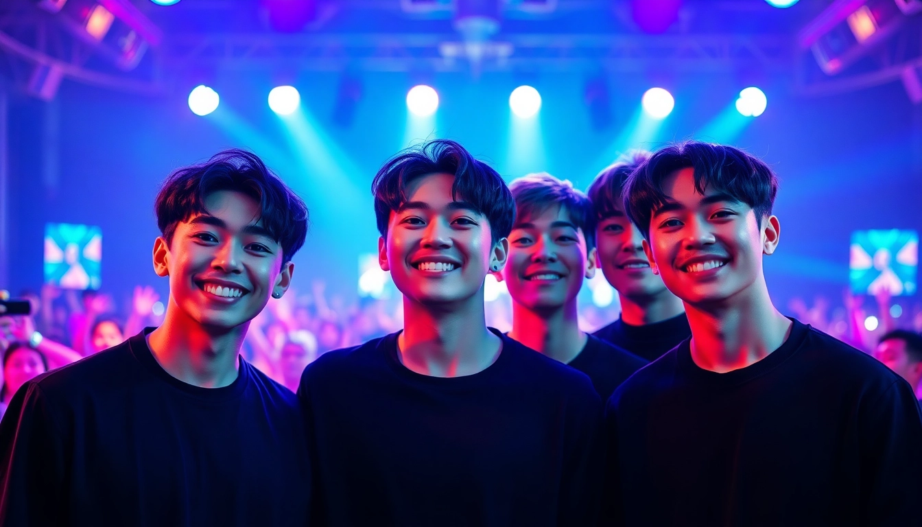 BTS members performing energetically together on stage, showcasing their charisma and unity.