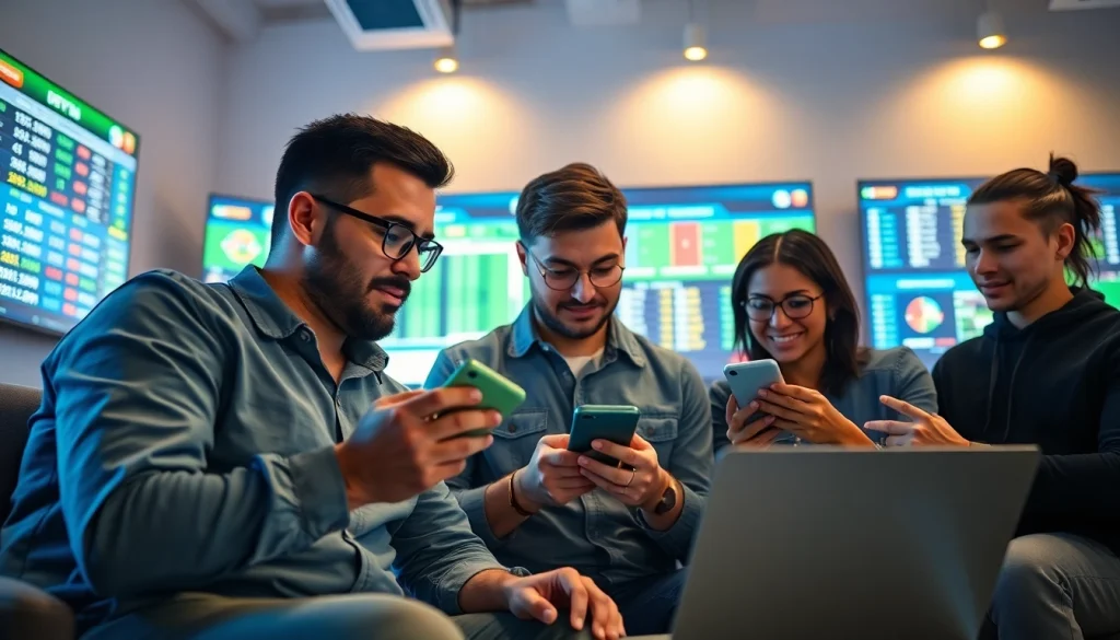 Engaging in sports betting in India with digital platforms showcasing live odds and stats.