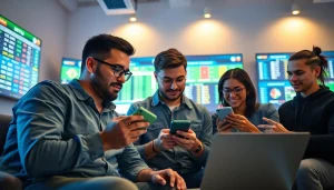 Engaging in sports betting in India with digital platforms showcasing live odds and stats.