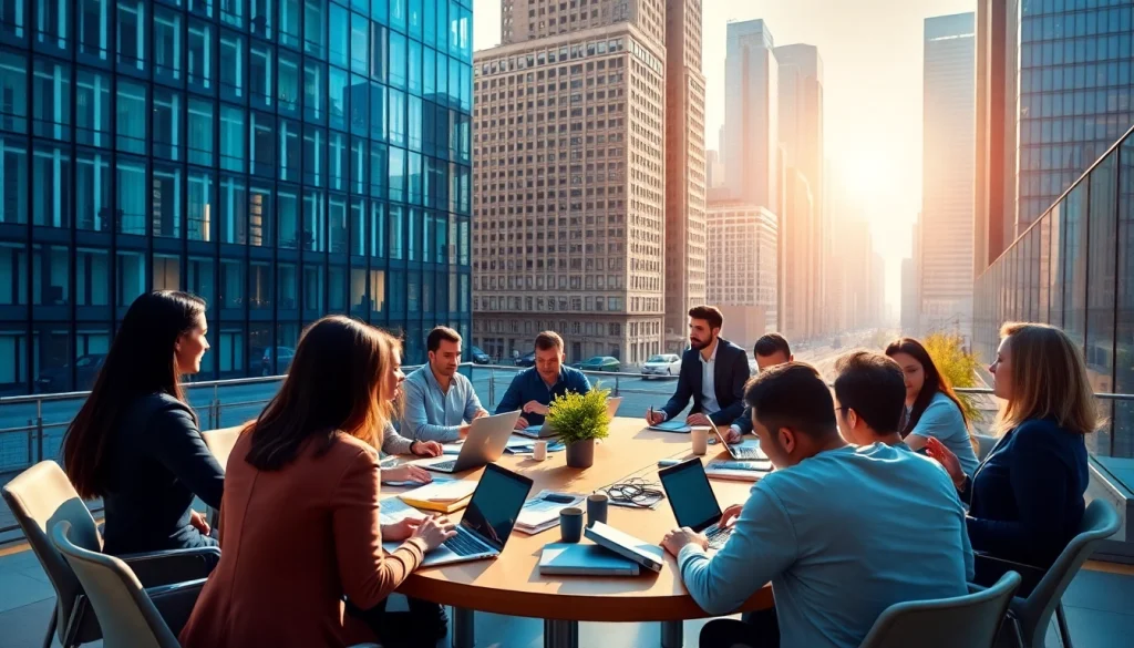 Engaging in free job post new york opportunities within a vibrant office environment.