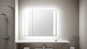 sonni Spiegelschrank mit eleganter Beleuchtung und modernem Design im Badezimmer