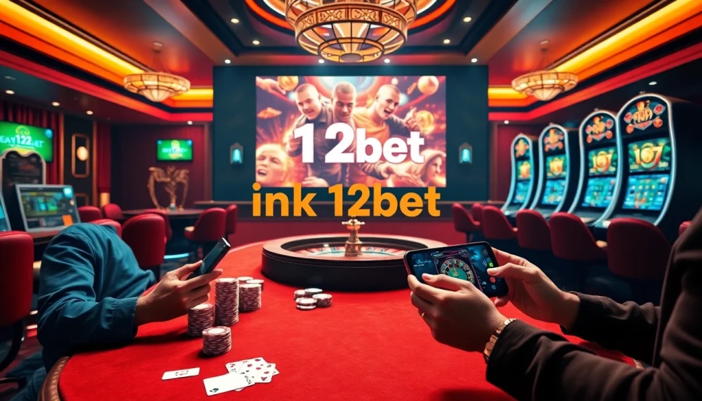 Experience the thrill of online betting with "ink vao 12bet" in an elegant casino environment.