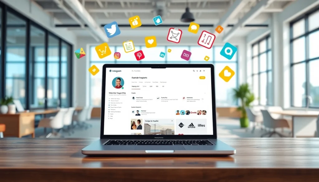 Optimize your strategy with the Instagram smm panel showcased on a professional desk.