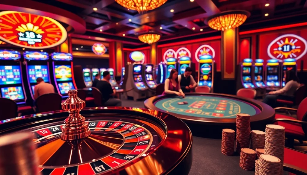 Exciting casino action at RR88, featuring roulette, poker chips, and thrilling gameplay.