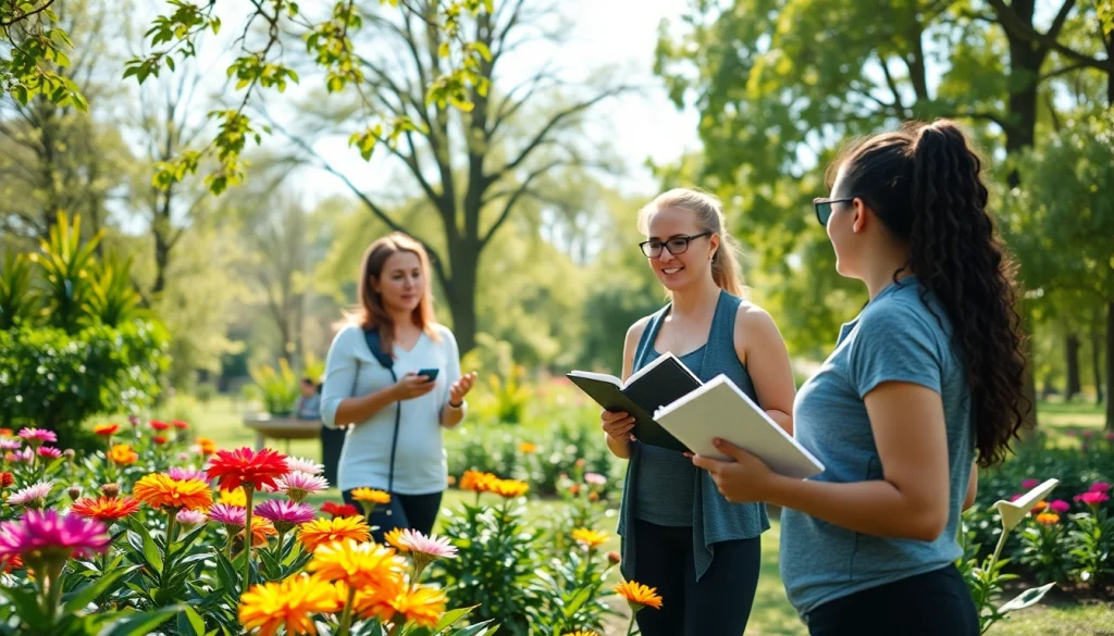 Enhance your healthspan with a wellness coach guiding clients in a lively outdoor setting.