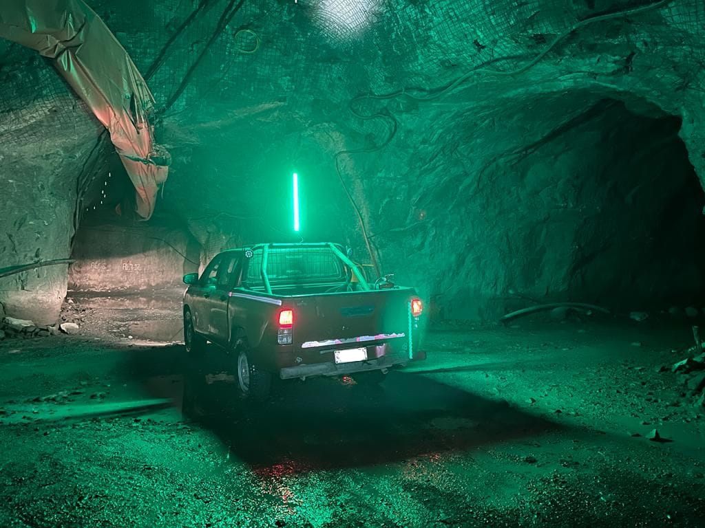 Iluminación LED Minería