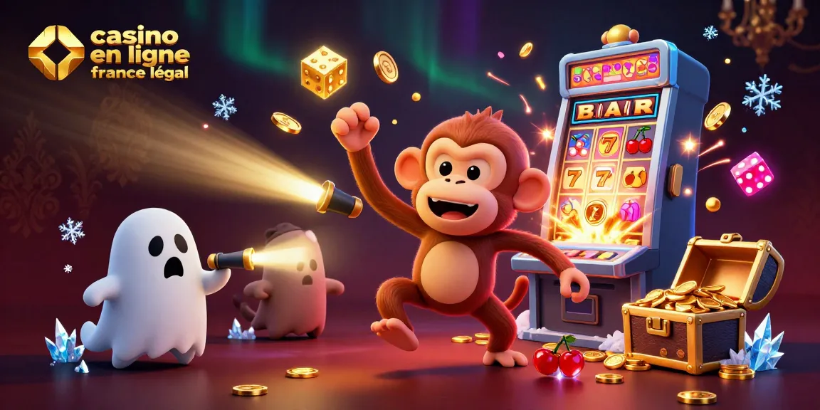 Jouez avec des jackpots et des bonus sur un casino en ligne France légal, entouré de symboles de jeu animés et colorés.