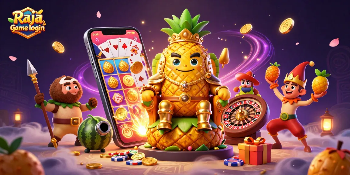 Experience the excitement of Raja game login with thrilling casino themes and vibrant characters