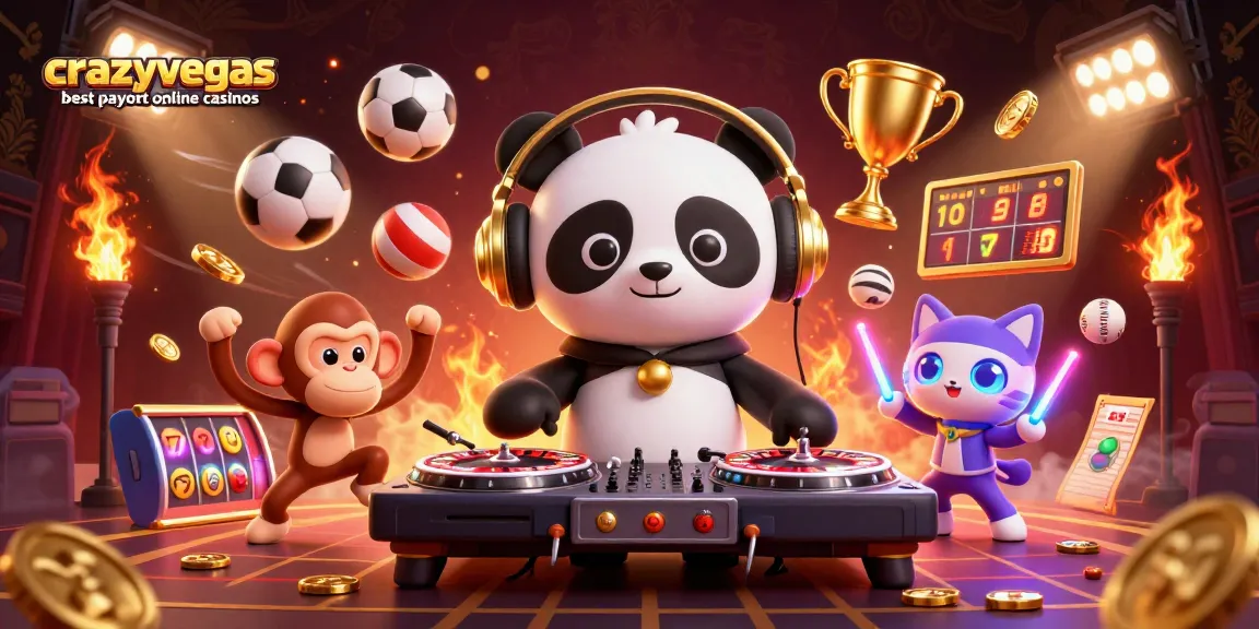 Experience the excitement at crazyvegas best payout online casinos with vibrant 3D characters revealing dynamic casino action.